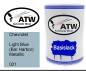 Preview: Chevrolet, Light Blue (Bar Harbor) Metallic, 021: 500ml Lackdose, von ATW Autoteile West.